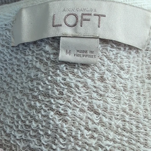 Ann Taylor LOFT Textured Knit Sweatshirt - Size Small - Picture 7 of 8